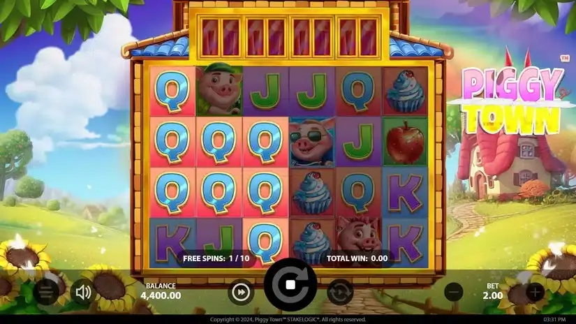 Piggy Town slot screenshot 4