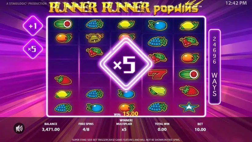 Runner Runner PopWins slot screenshot 5