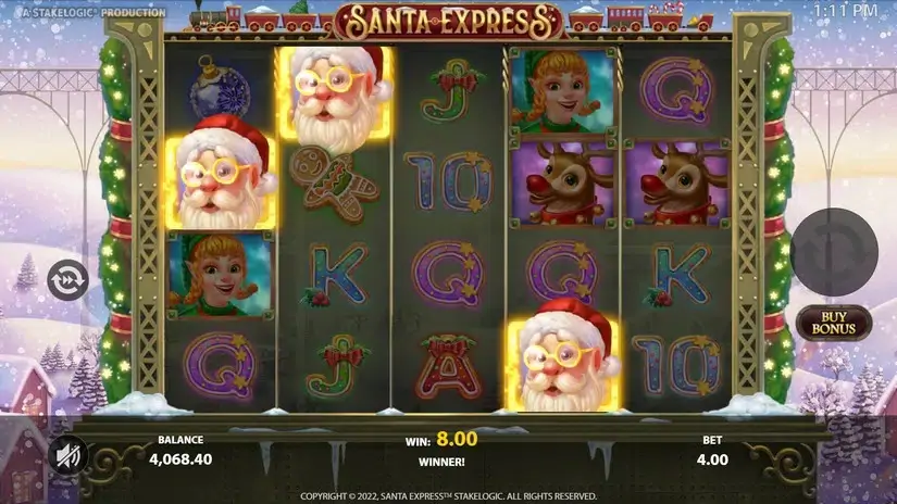 Santa Express slot screenshot 3