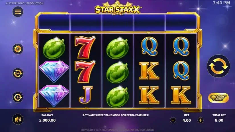 Star Staxx slot screenshot 1