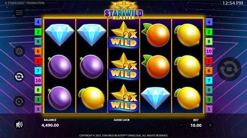 Star Wild Blaster slot screenshot 5