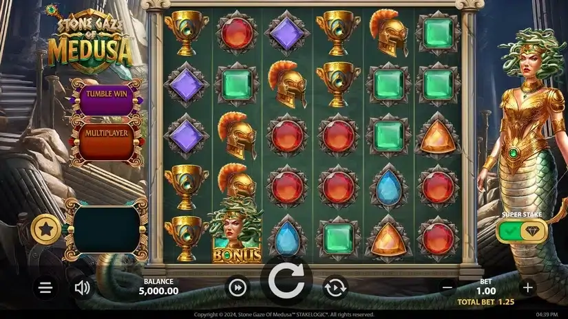 Stone Gaze of Medusa slot screenshot 1