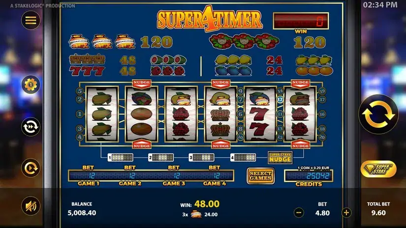 Super4Timer slot screenshot 4