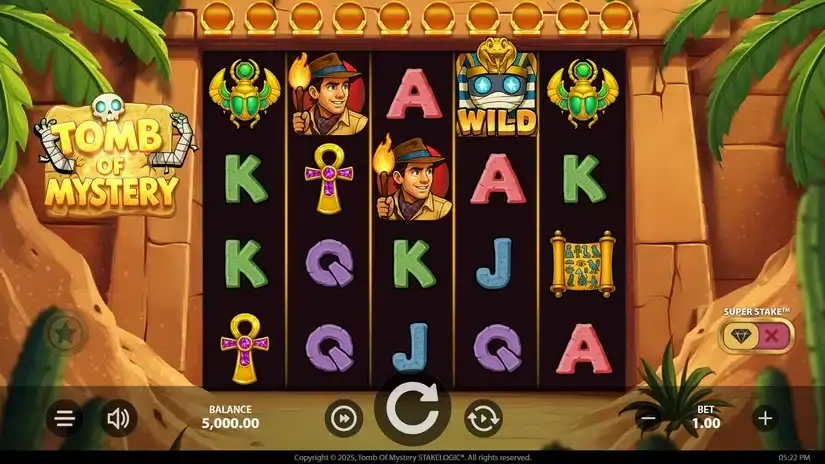 Tomb of Mystery slot screenshot 