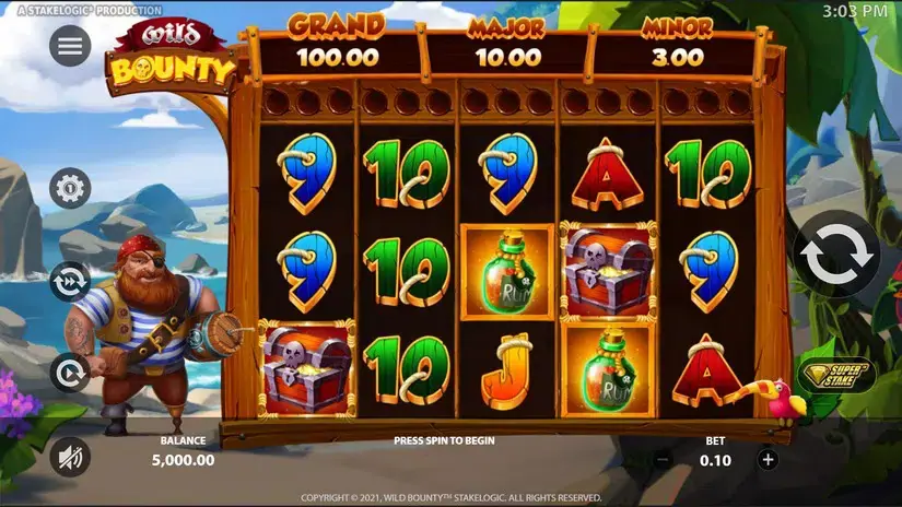 Wild Bounty slot screenshot 