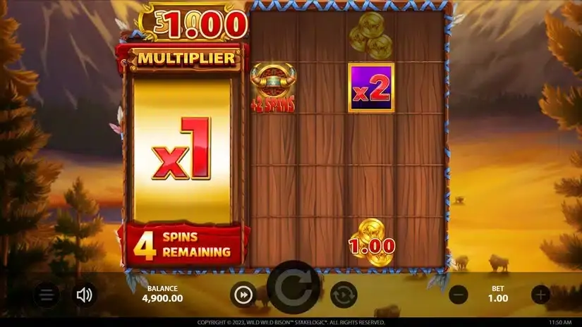 Wild Wild Bison slot screenshot 4