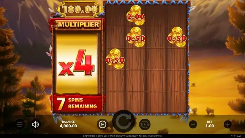 Wild Wild Bison slot screenshot 5