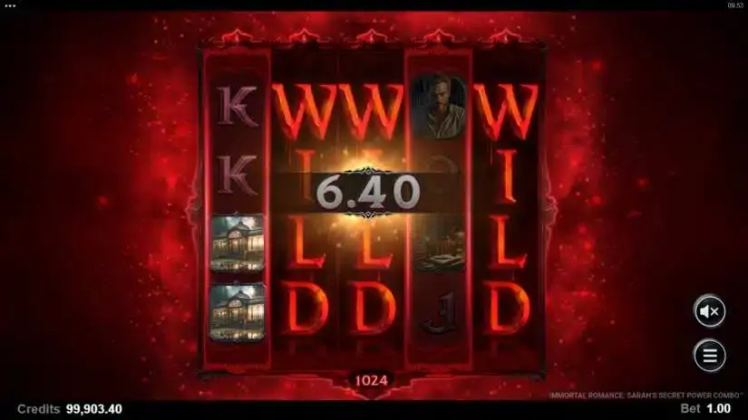 Immortal Romance Sarah’s Secret slot screenshot 1