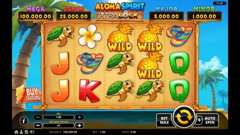 Aloha Spirit XtraLock slot screenshot 1