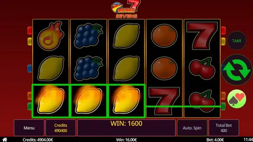 Big Max Sevens slot screenshot 4