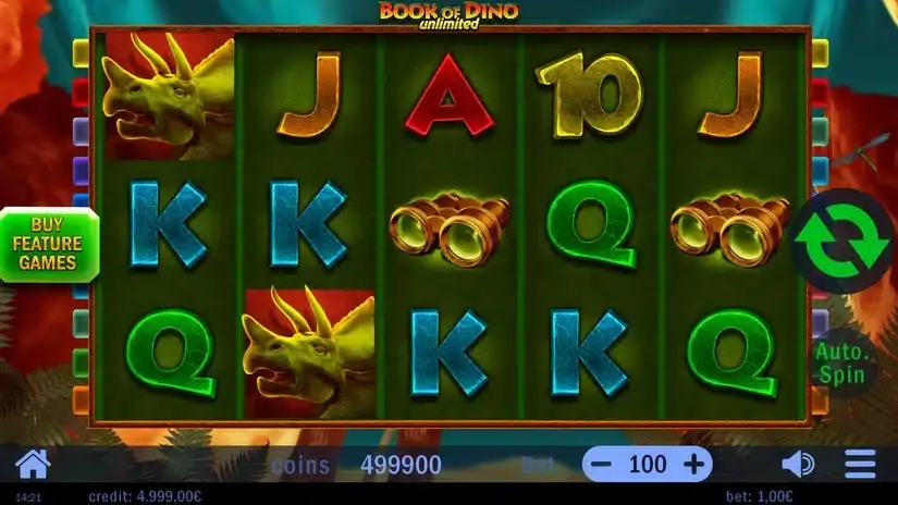 Book of Dino slot screenshot 