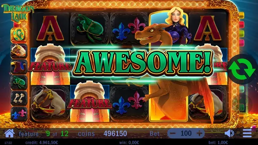 Dragon Lair slot screenshot 