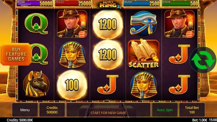 Egypt King 2 slot screenshot 1