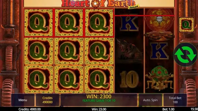 Heart of Earth Deluxe slot screenshot 5