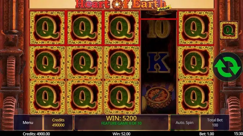 Heart of Earth Deluxe slot screenshot 