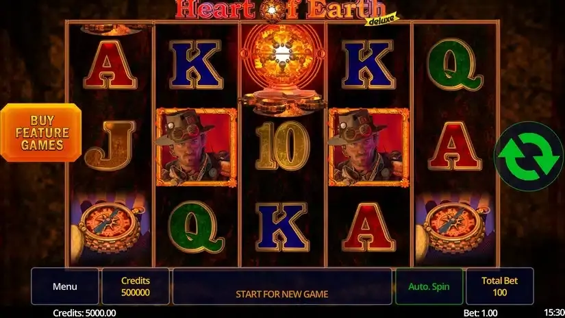 Heart of Earth Deluxe slot screenshot 