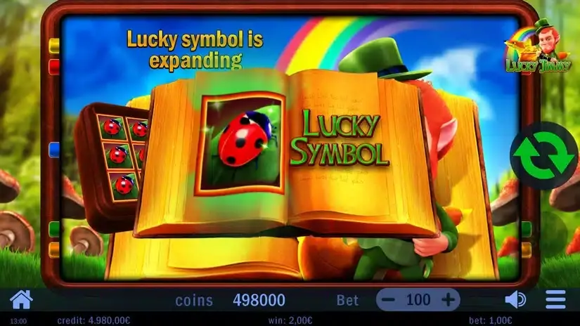 Lucky Jimmy slot screenshot 4