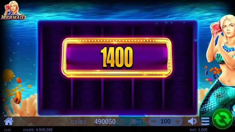 Lucky Mermaid slot screenshot 