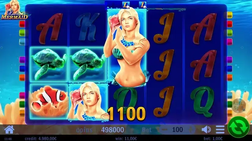 Lucky Mermaid slot screenshot 3