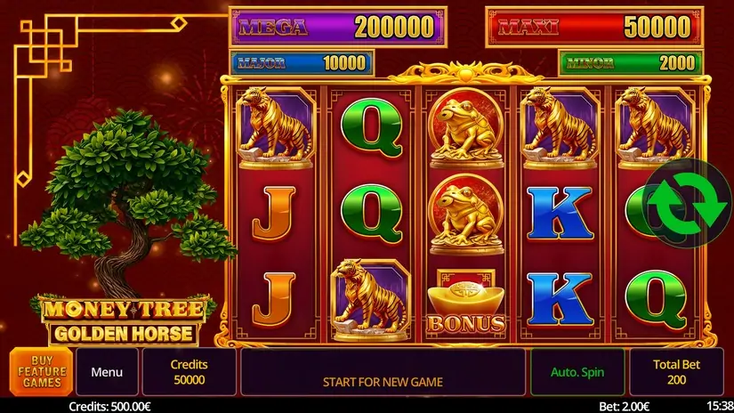 Money Tree Golden Horse slot screenshot 1