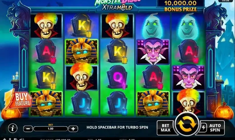 Monster Disco XtraHold slot screenshot 1