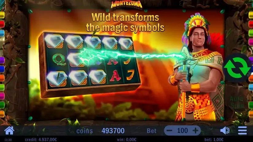 Montezuma slot screenshot 3