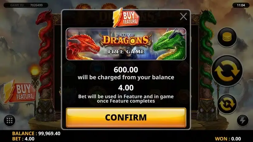 Path of Dragons slot screenshot 2