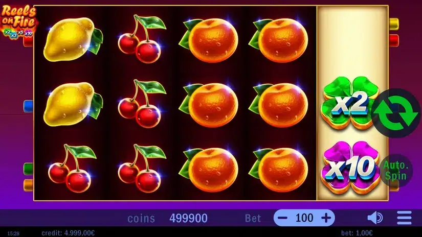 Reels on Fire slot screenshot 1