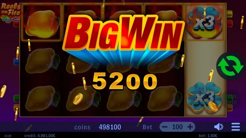 Reels on Fire slot screenshot 4