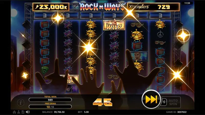 Rock N’ Ways XtraWays slot screenshot 6