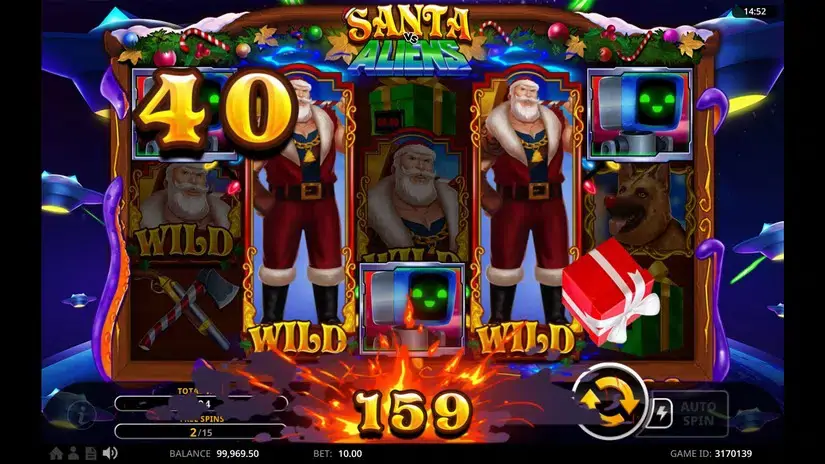 Santa Vs Aliens slot screenshot 6