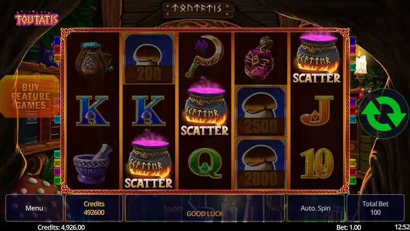 Toutatis slot screenshot 