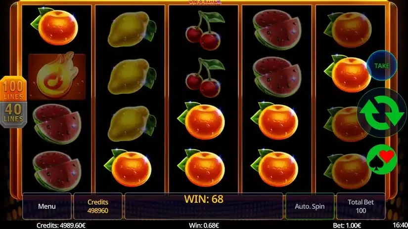 Win-O-Rama XL slot screenshot 2