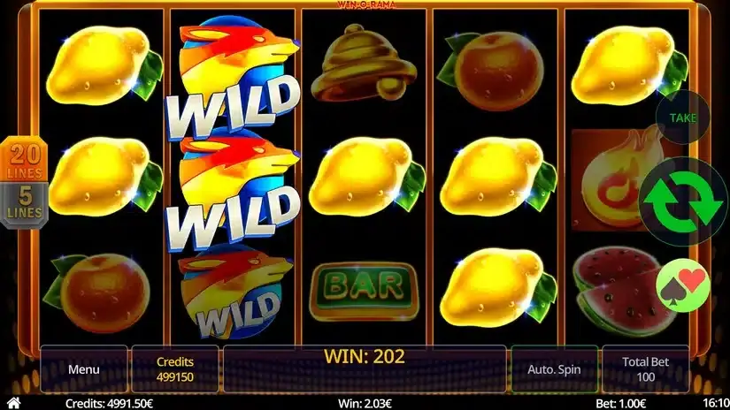 Win-O-Rama slot screenshot 4