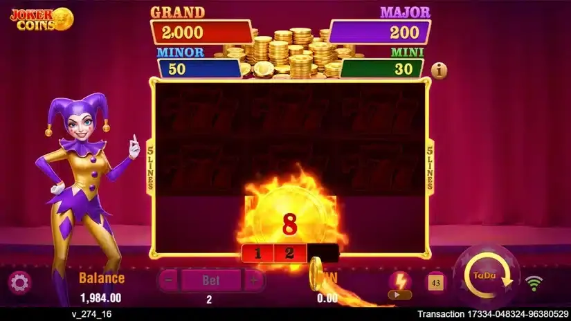 Joker Coins slot screenshot 4