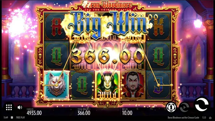 Baron Bloodmore and the Crimson Castle slot screenshot 3