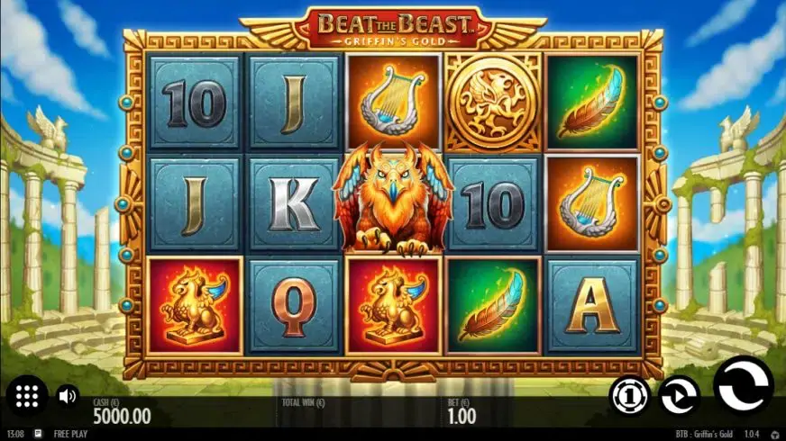 Beat the Beast Griffins Gold slot screenshot 