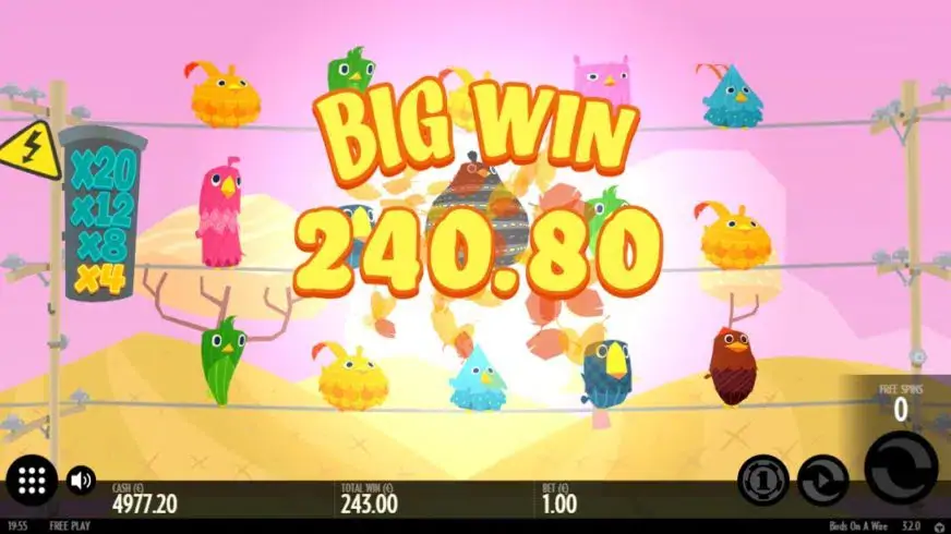 Birds On A Wire slot screenshot 