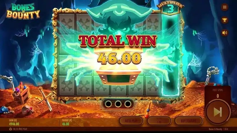 Bones & Bounty slot screenshot 