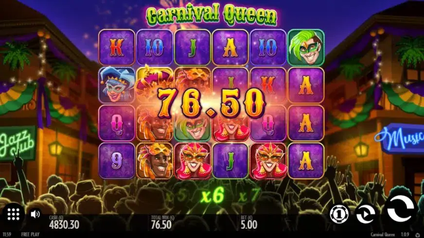 Carnival Queen slot screenshot 4