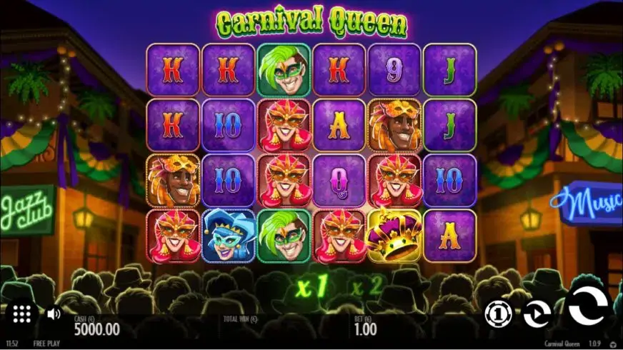 Carnival Queen slot screenshot 