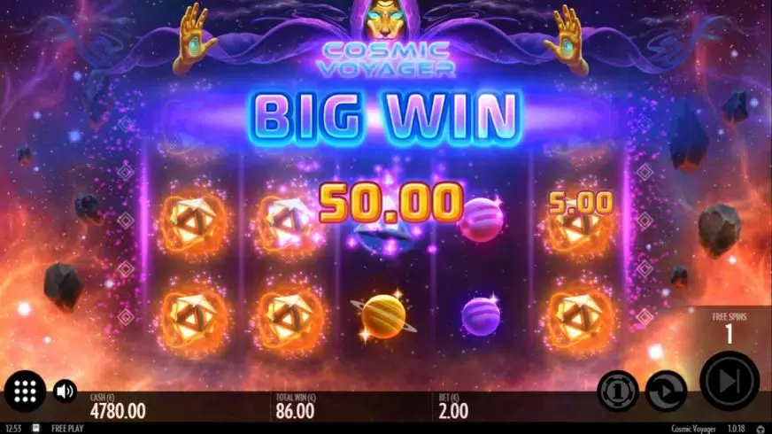 Cosmic Voyager slot screenshot 4