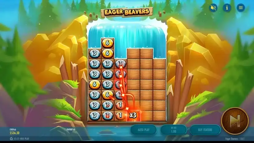 Eager Beavers slot screenshot 5