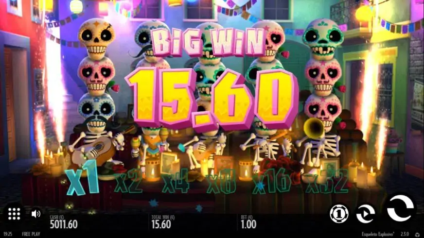 Esqueleto Explosivo slot screenshot 