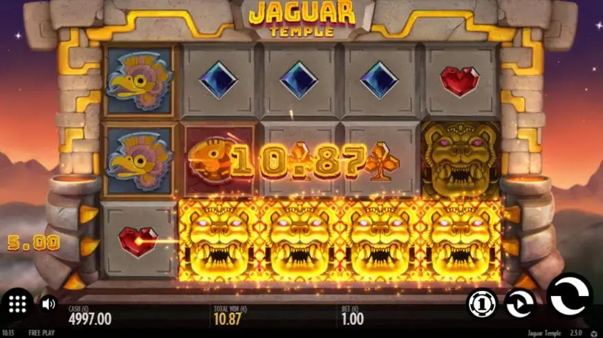 Jaguar Temple slot screenshot 2