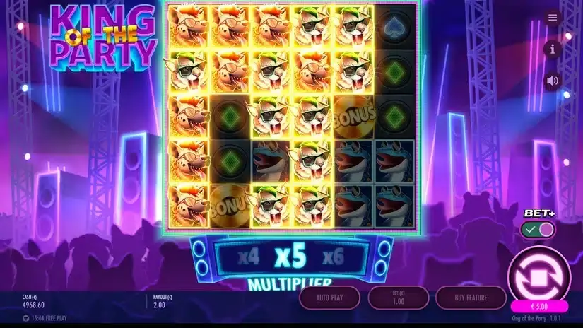 King of the Party slot screenshot 