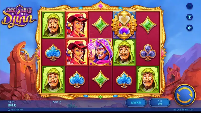 Lost City of the Djinn slot screenshot 1