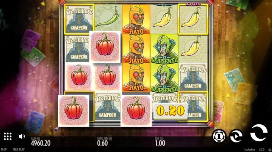 Luchadora slot screenshot 2
