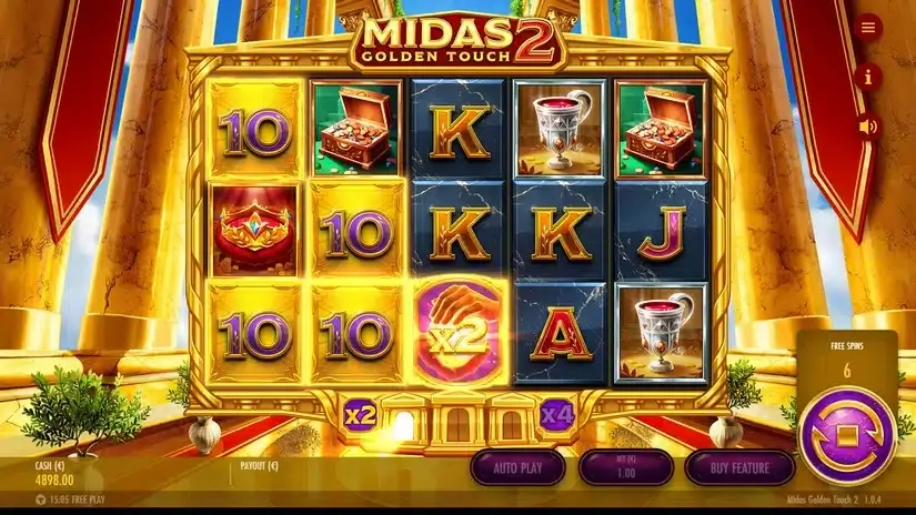 Midas Golden Touch 2 slot screenshot 3