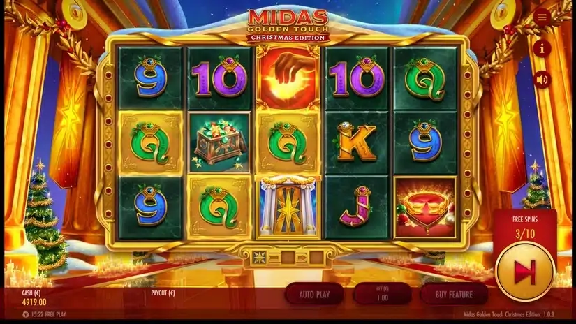 Midas Golden Touch Christmas Edition slot screenshot 3